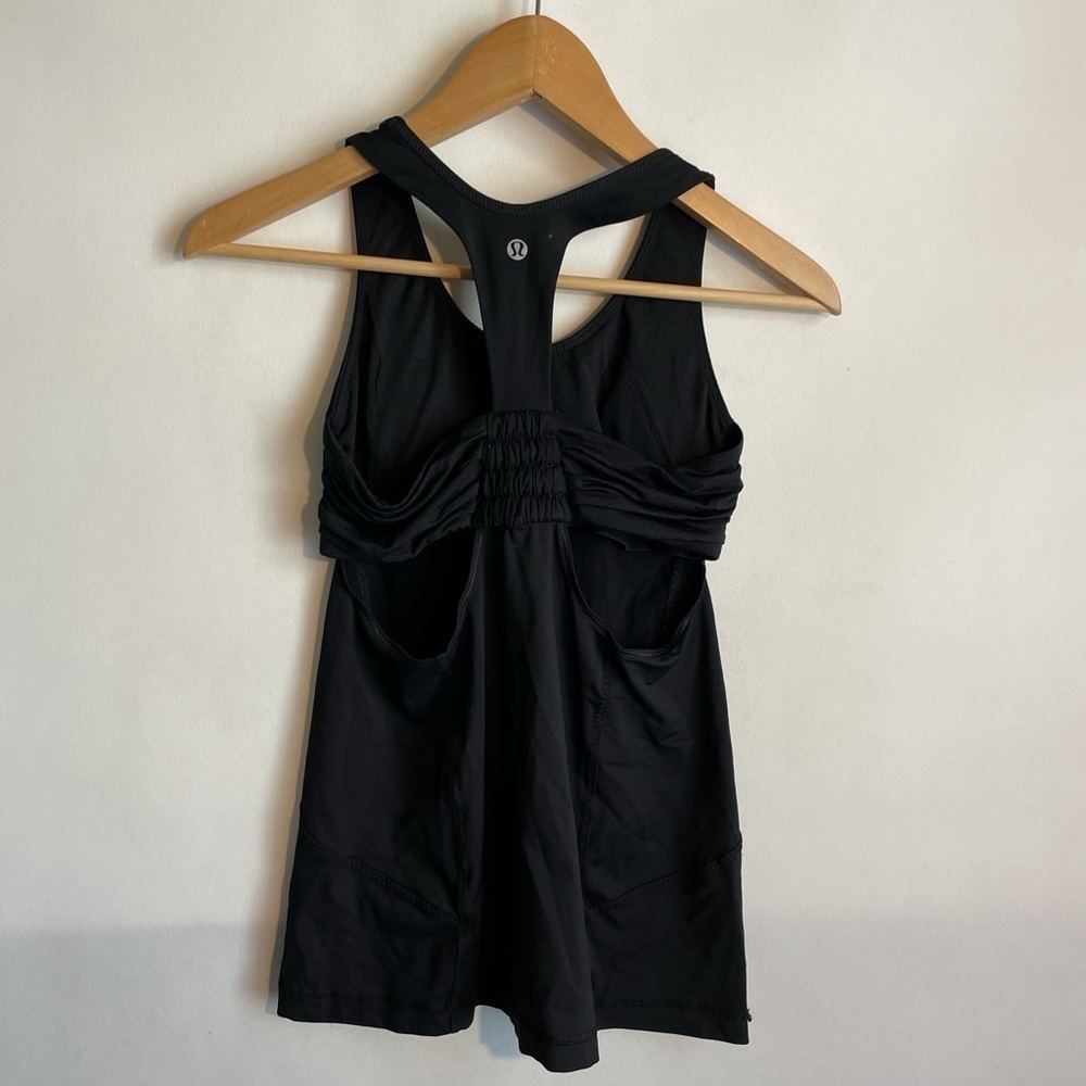 Lululemon Tone It Tank Size 6 Racerback Open Back
